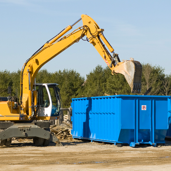 are there any restrictions on where a residential dumpster can be placed in Sun City